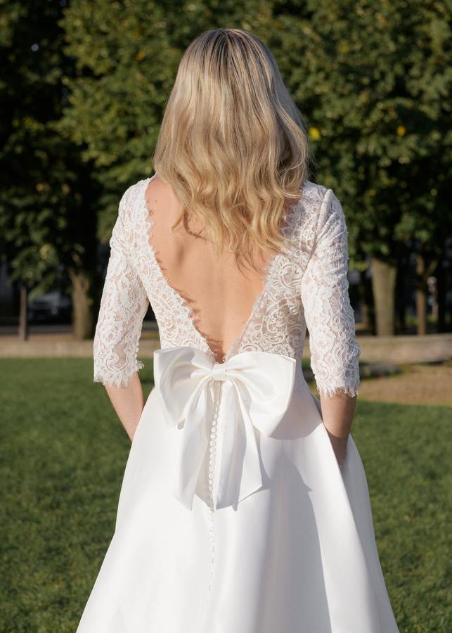 robe de mariée en taffetas